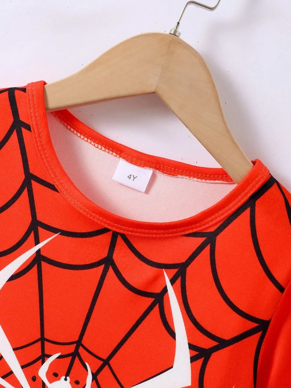 Toddler Boys Spider Round Neck Short Sleeve T-Shirt and Pants Set