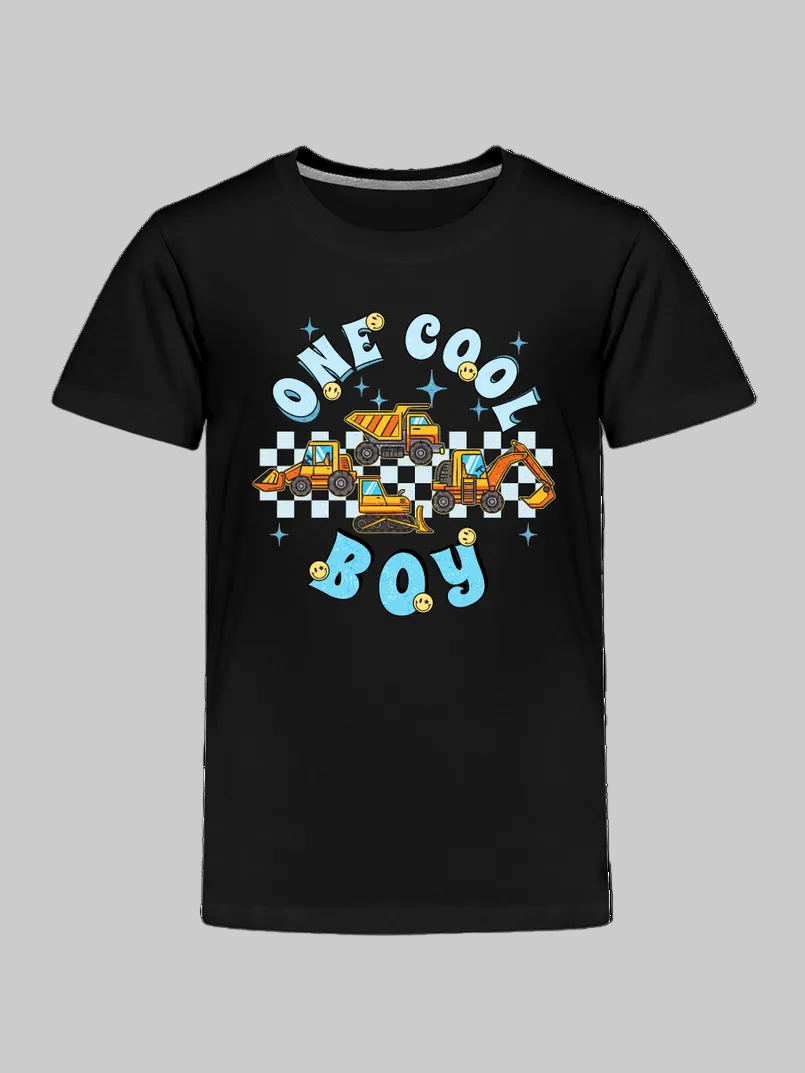 Toddler Boys One Cool Boy Short Sleeve Crewneck T-Shirt