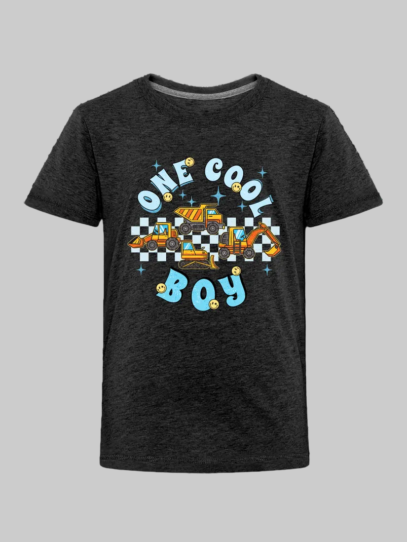 Toddler Boys One Cool Boy Short Sleeve Crewneck T-Shirt