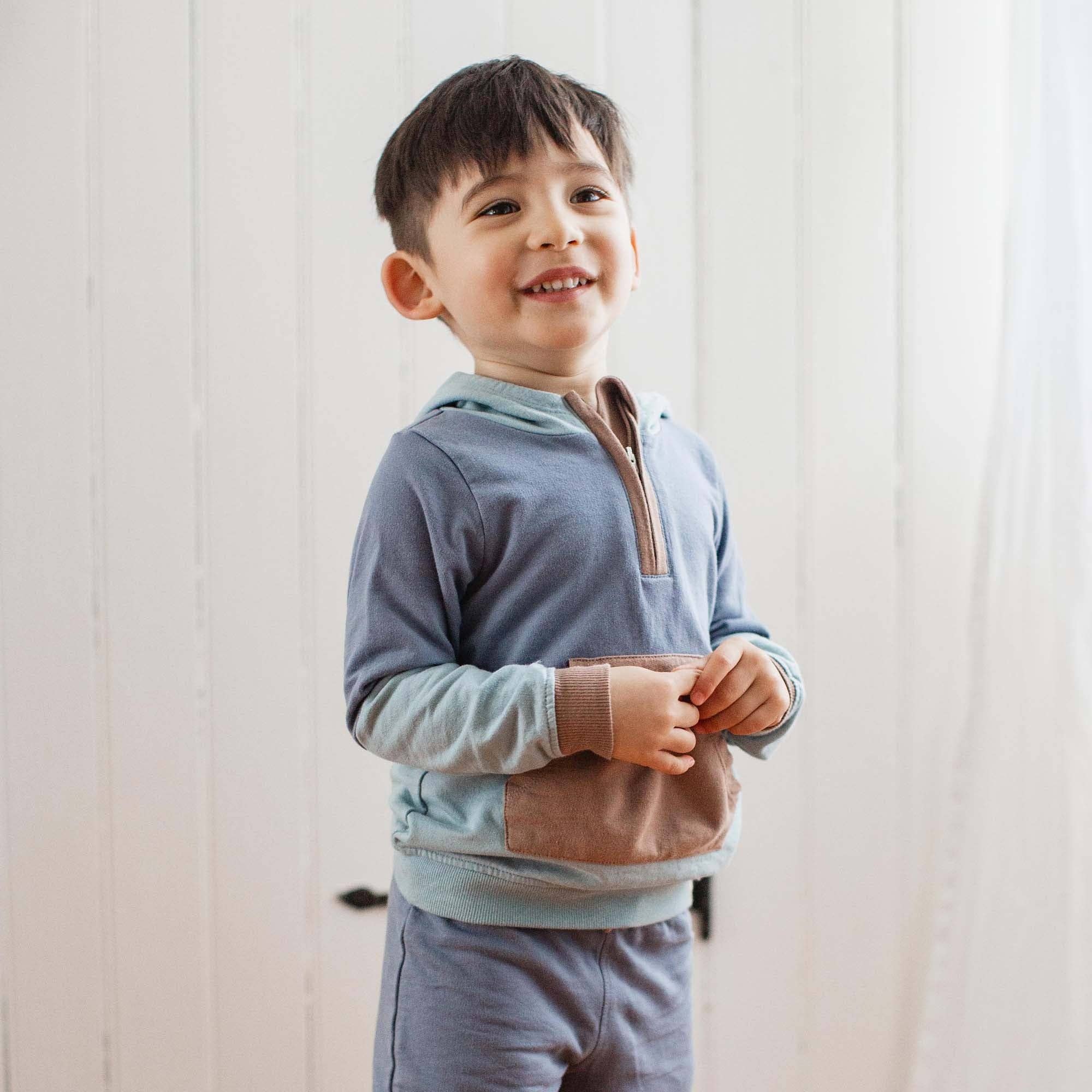 Color Blocked Toddler Sweatshirt Set