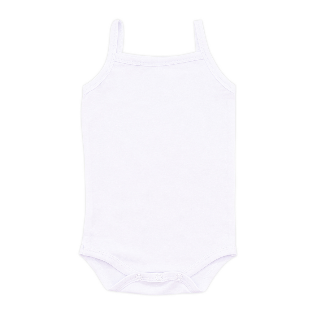 White Tank Baby Undershirt Onesie, 3 pk