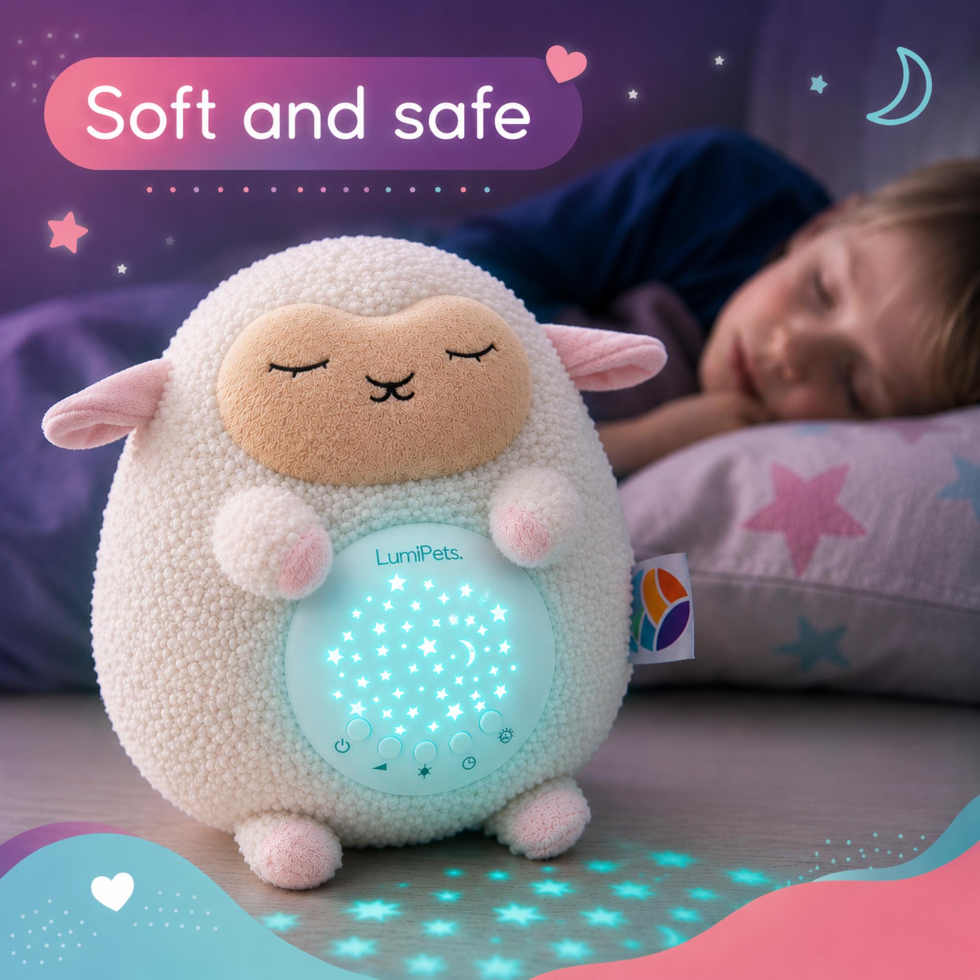 Sound Soother Lamb - Nursery Sound Soother Night Light