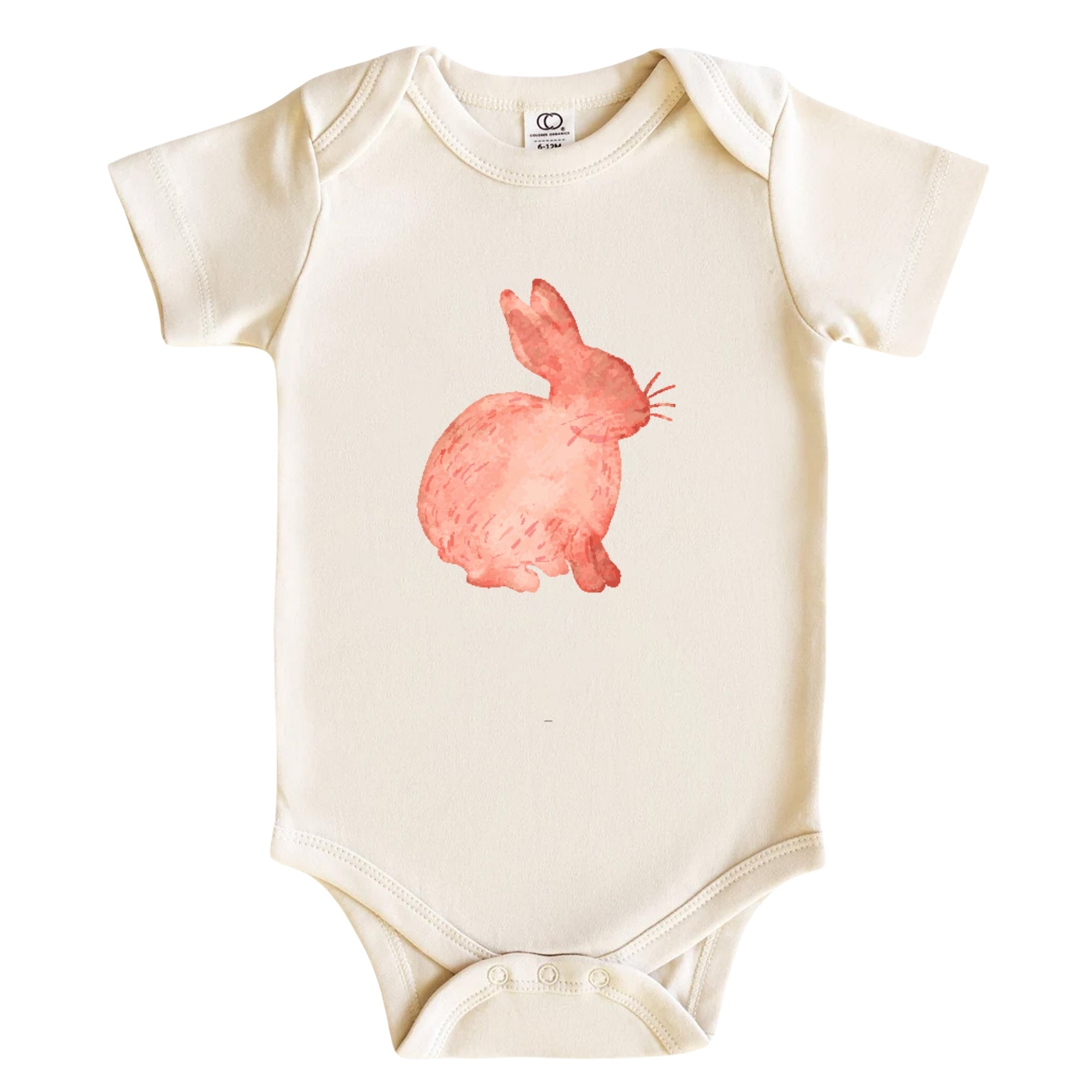 Watercolor Rabbit Baby Bodysuit