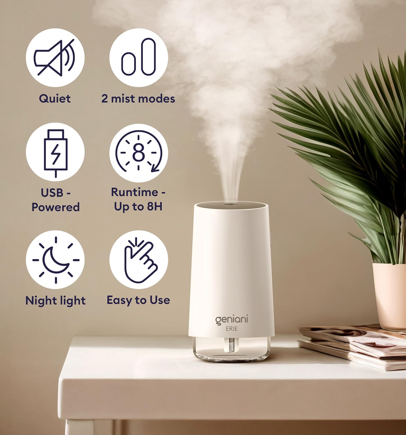 Humidifier Erie 250ML, White