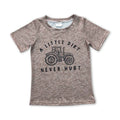 A little dirt never hurt tractor boy short sleeves shirt