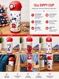 Patriotic Snoopy Kids 12oz Sippy Cup