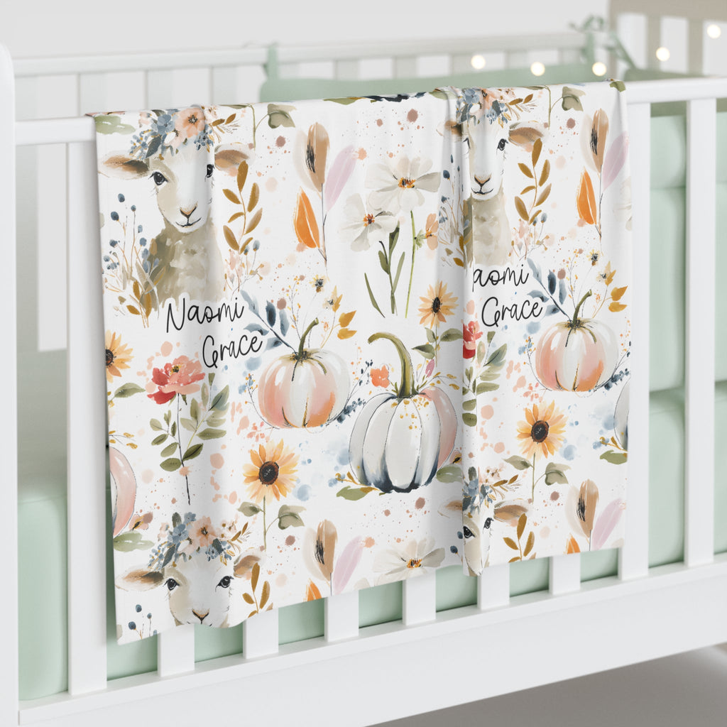 Personalized He Left the 99 To Find Me Baby Swaddle Blanket