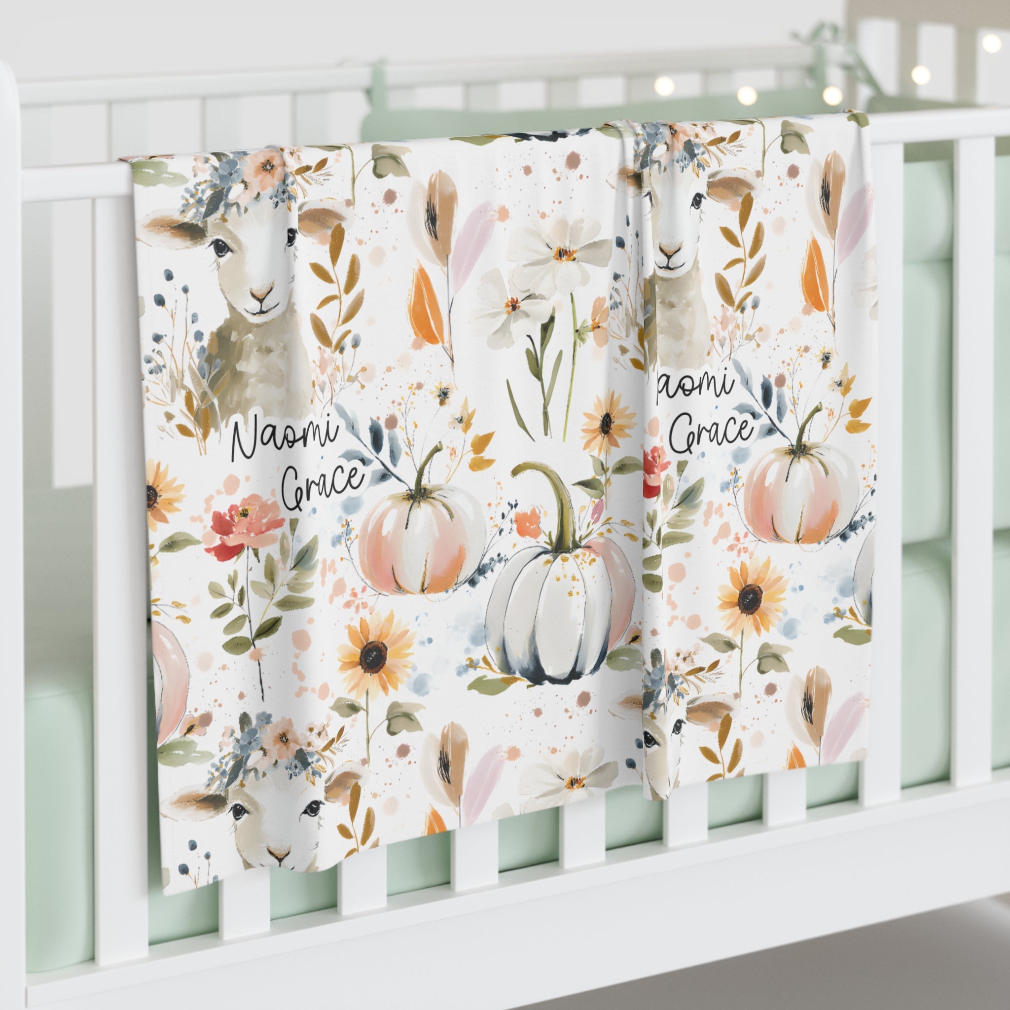 Personalized He Left the 99 To Find Me Baby Swaddle Blanket