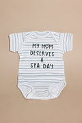 Mom Deserves A Spa Day Baby Onesie | Lucky Owl