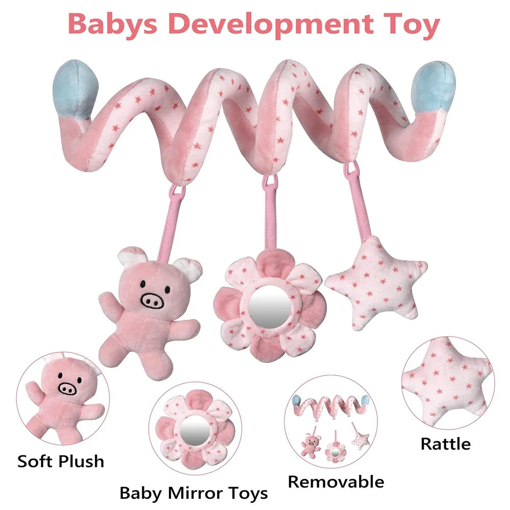 Baby Spiral Activity Toy for Car Seat, Stroller & Crib