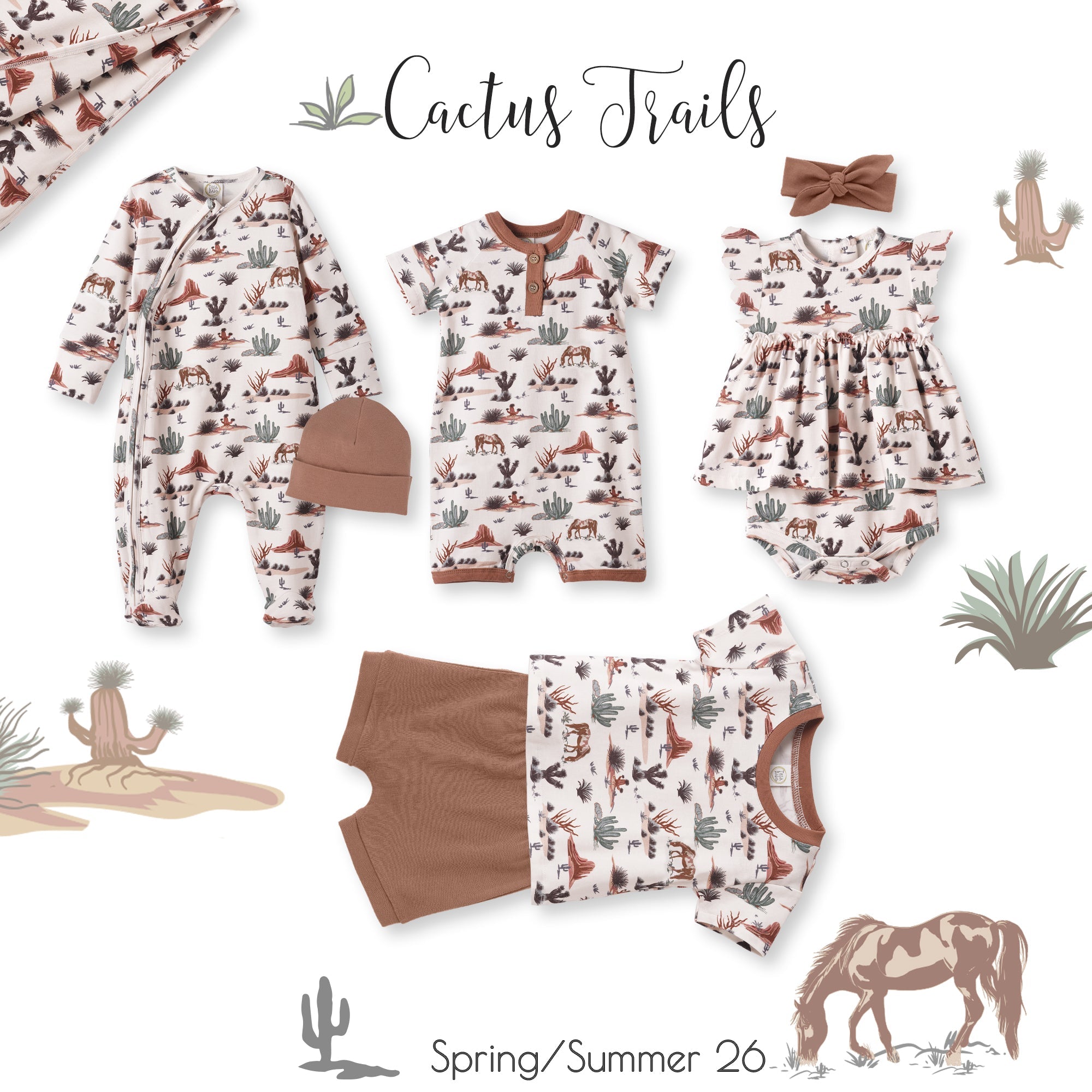 Boy's Southwest Tee & Shorts Set – Cactus Trails Bamboo