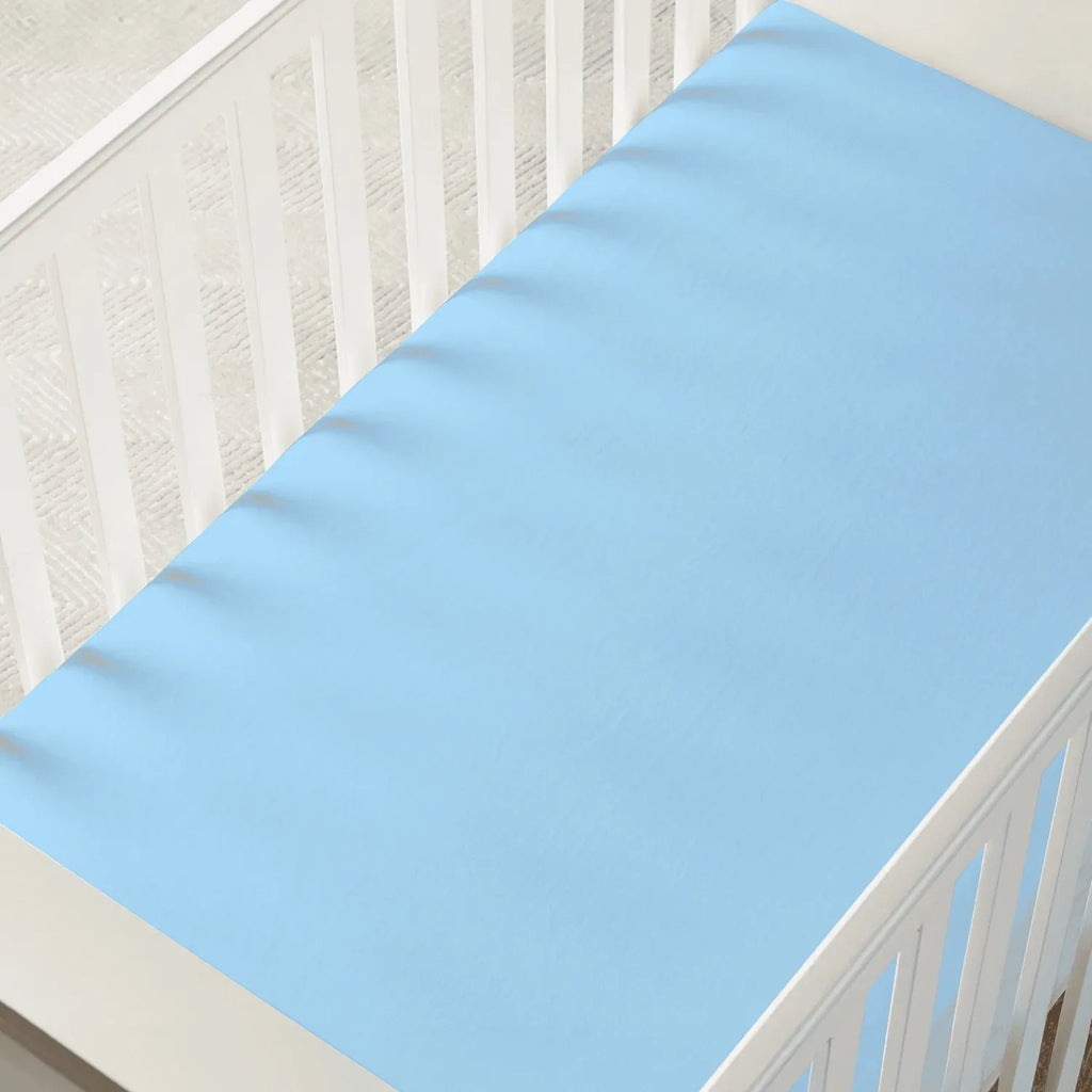 Bamboo Crib Sheet in Blue Bell