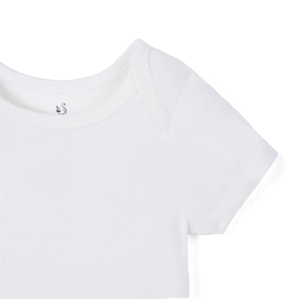 Bamboo Baby Bodysuit in White