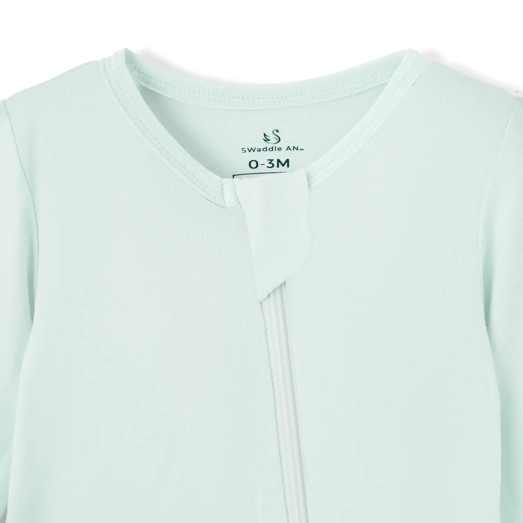 Mint Convertible Footie Pajamas