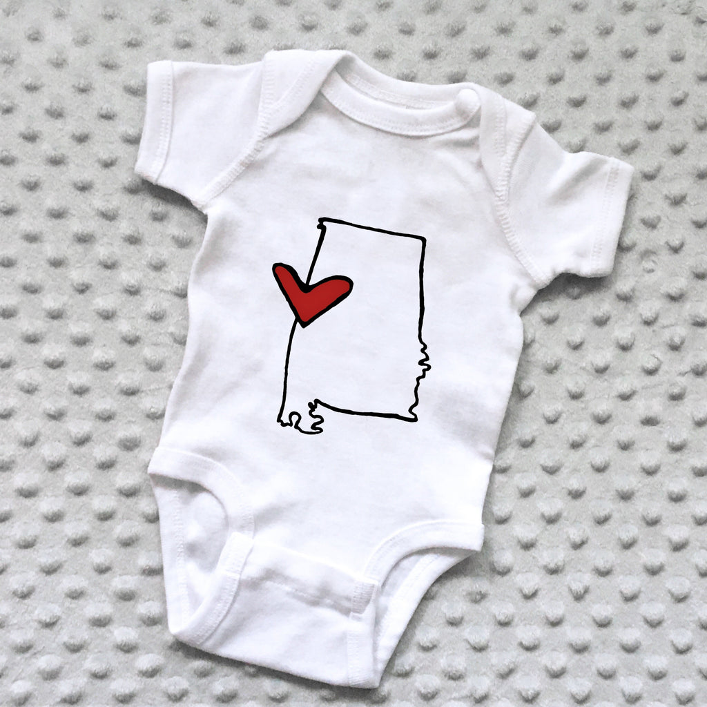 State Love Baby Onesie - NEWBORN