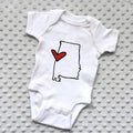 State Love Baby Onesie - NEWBORN