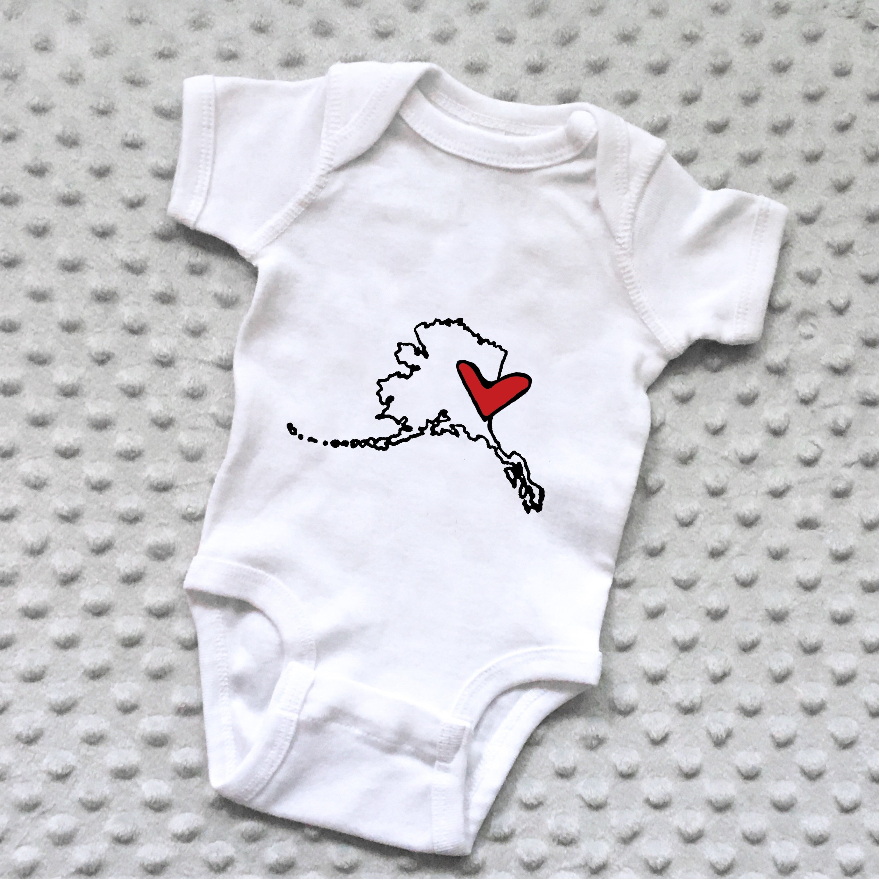 State Love Baby Onesie - NEWBORN