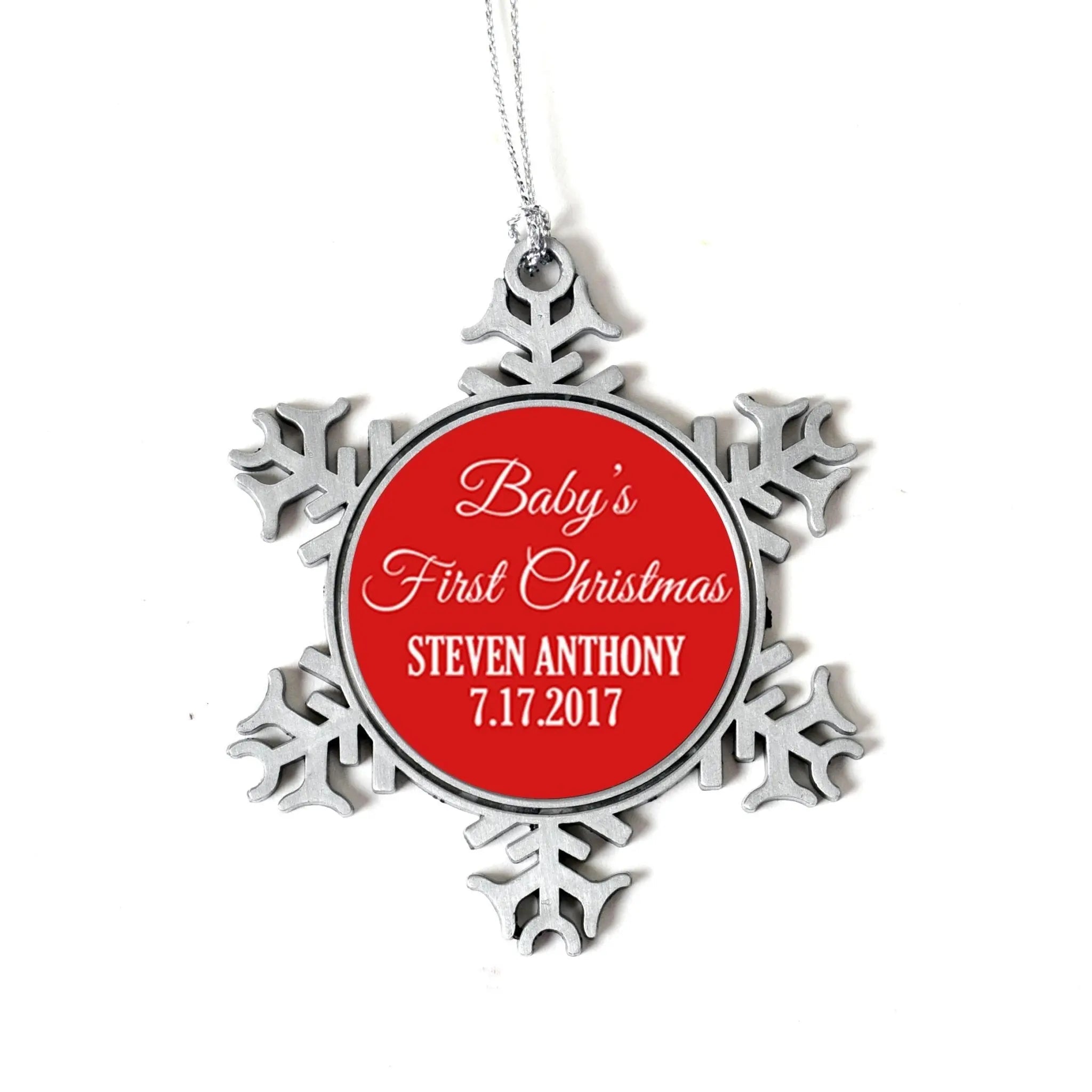 Baby's 1st Christmas Ornament - Personalized Baby's First Christmas Ornament - New Baby Christmas Ornament - Baby Christmas Gift