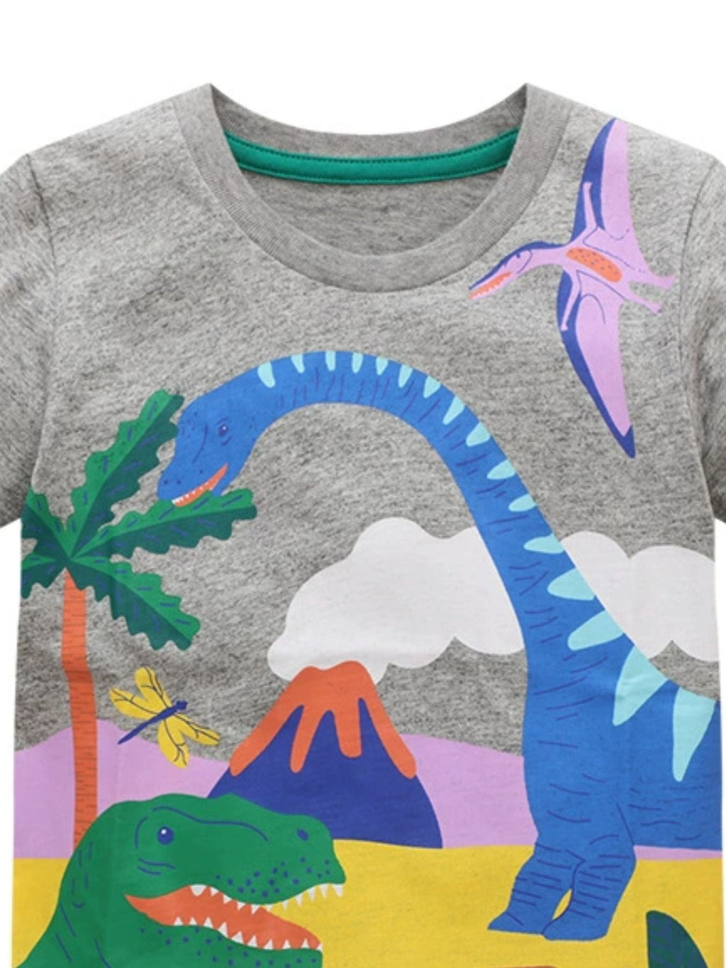 Toddler Boys and Boys Printed Round Neck Short Sleeve T-Shirt
