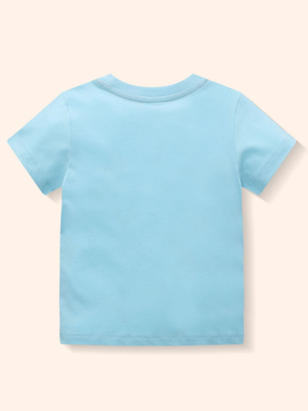Toddler Boys and Boys Printed Round Neck Short Sleeve T-Shirt