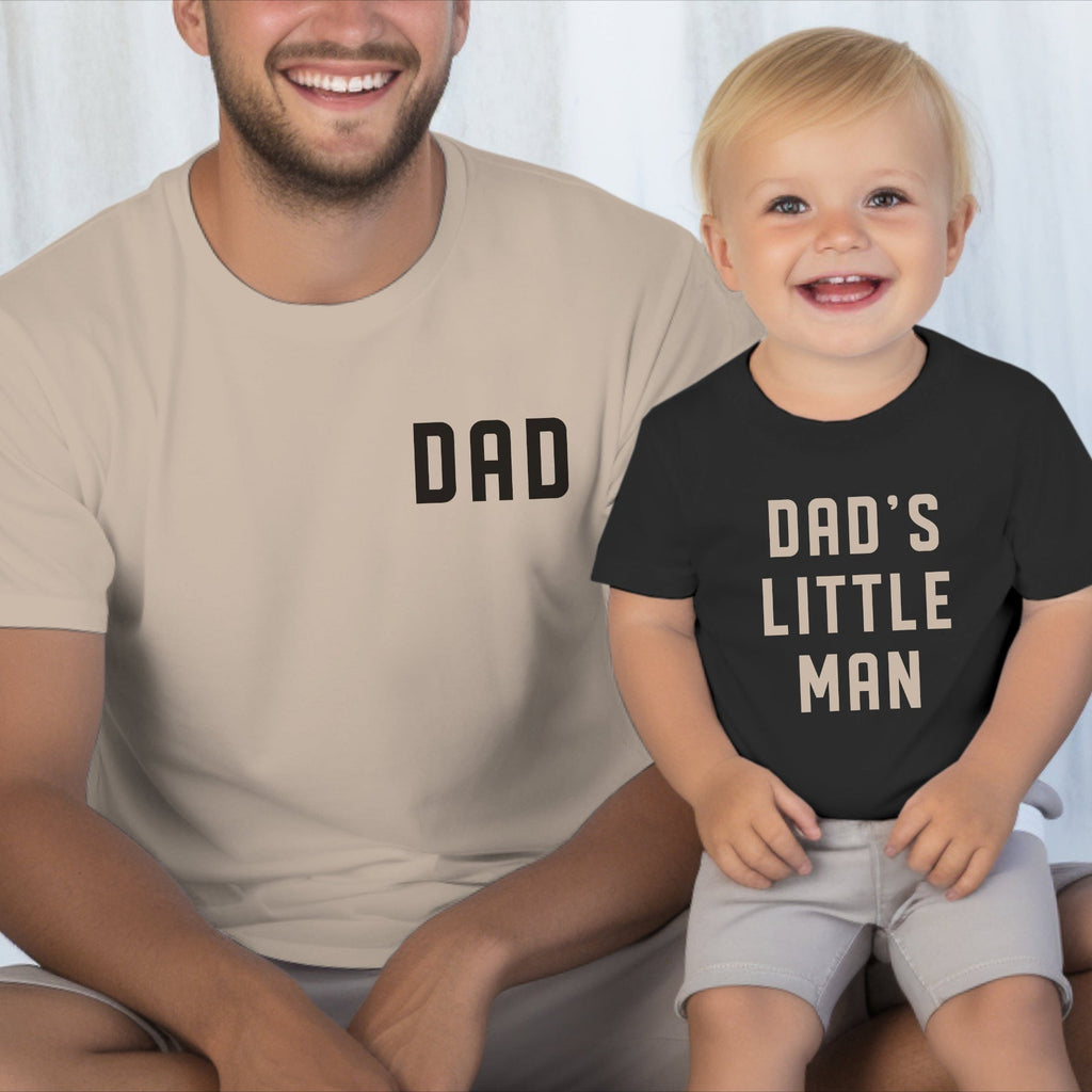Dad and Dad's Little Man Matching Dad and Son Shirts