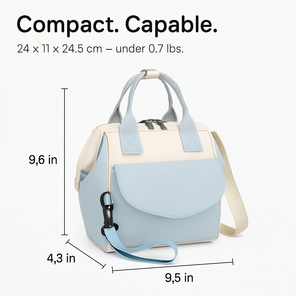 Diaper Bag with 7 Pockets and Insulated Compartments