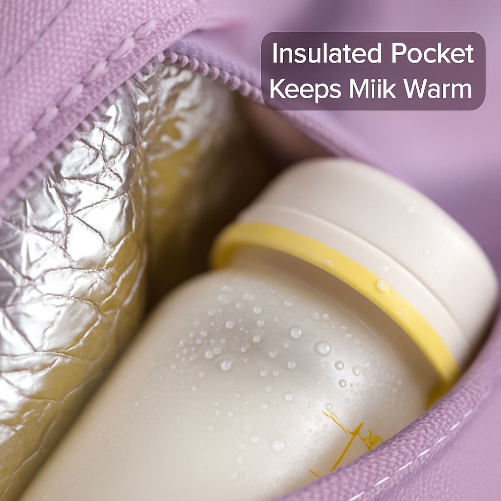 Diaper Bag with 7 Pockets and Insulated Compartments