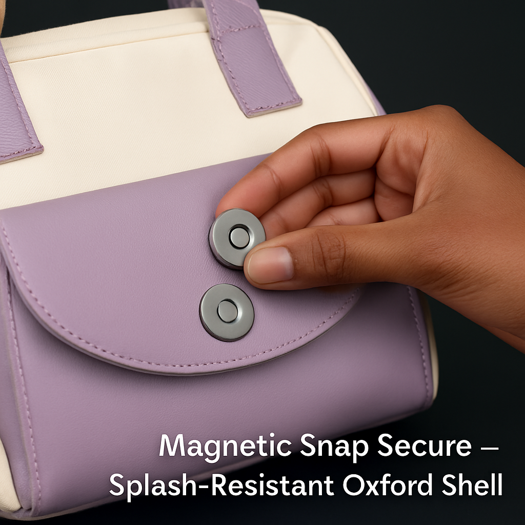 Diaper Bag with 7 Pockets and Insulated Compartments