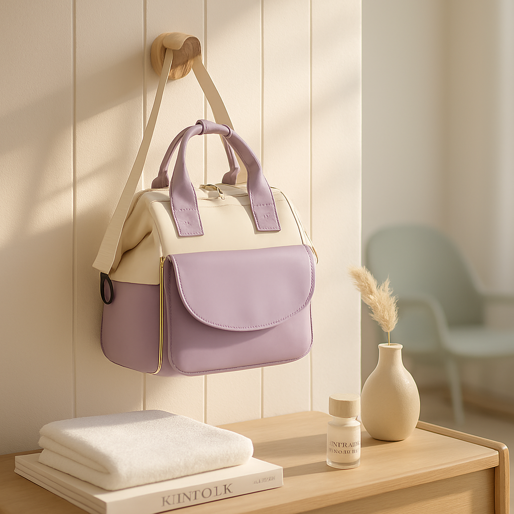 Diaper Bag with 7 Pockets and Insulated Compartments