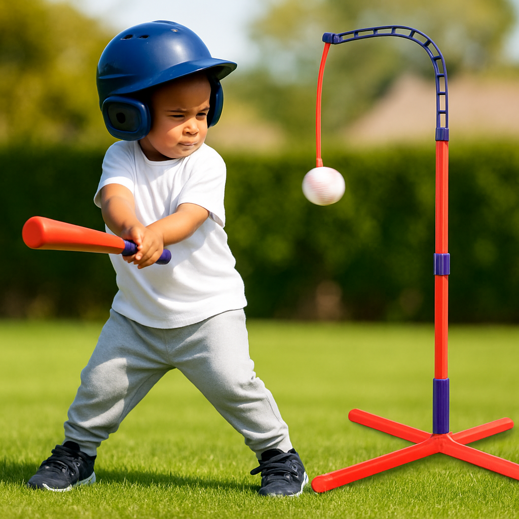 3-in-1 Baseball Toy Set for Kids Aged 3-5 Years