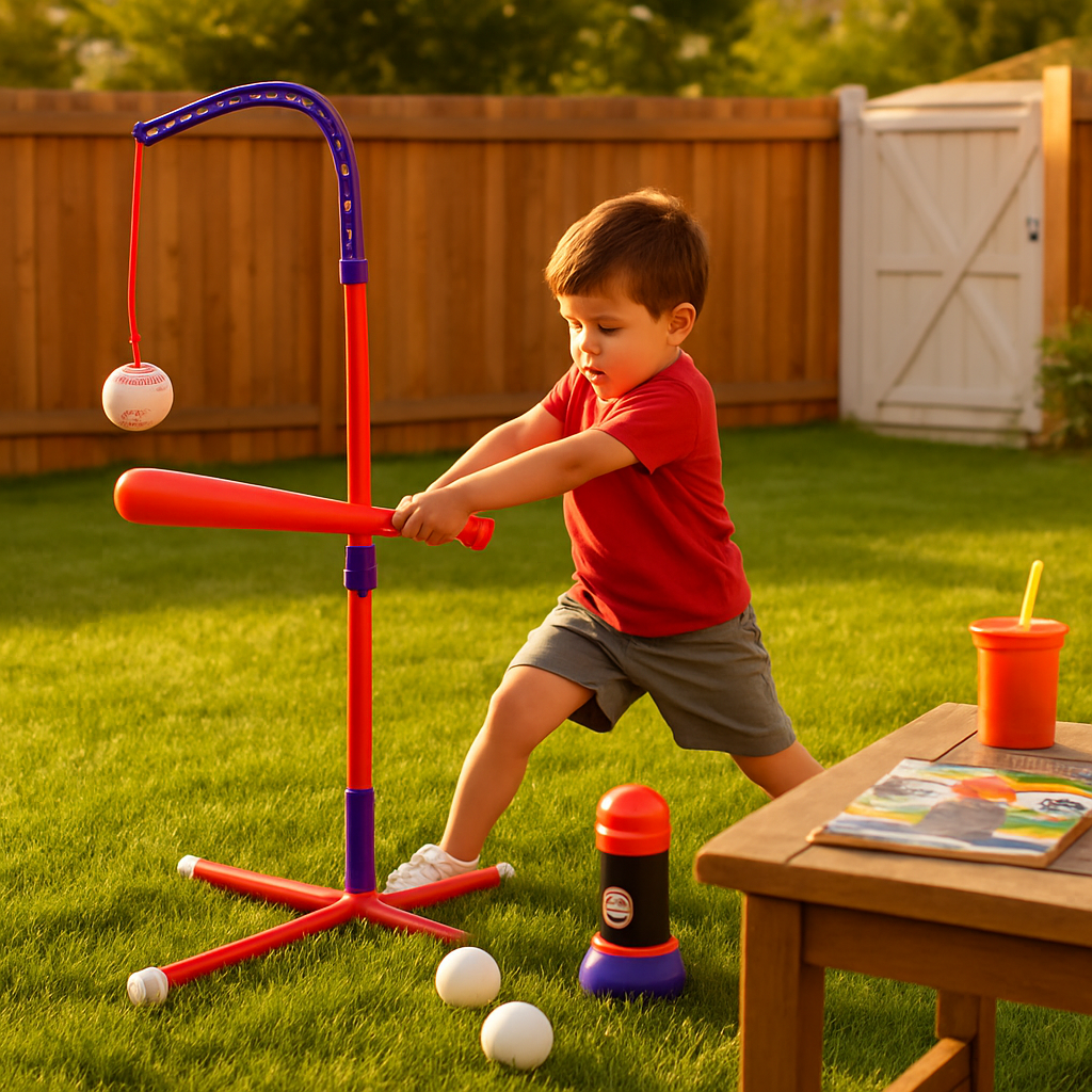 3-in-1 Baseball Toy Set for Kids Aged 3-5 Years