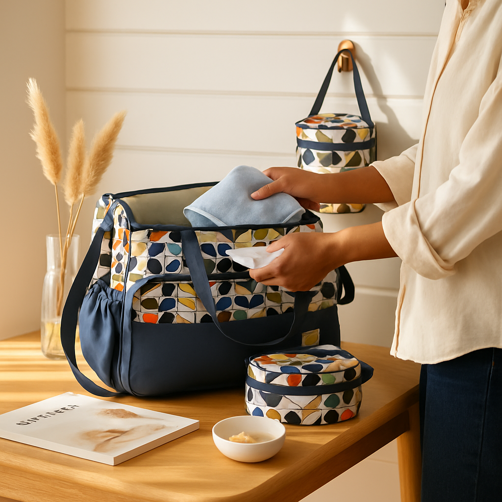 Diaper Bag Set with Changing Pad for Busy Parents