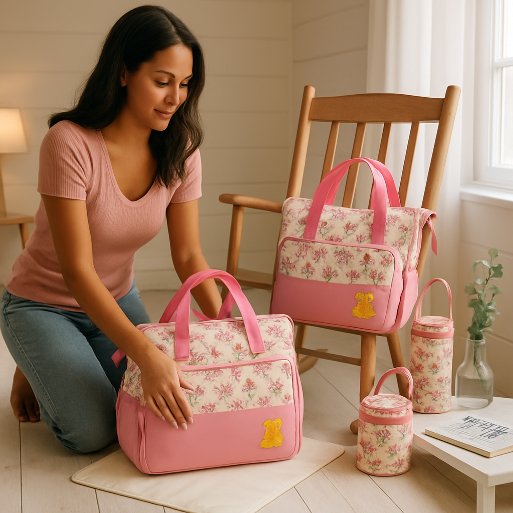 Diaper Bag Set with Changing Pad for Busy Parents
