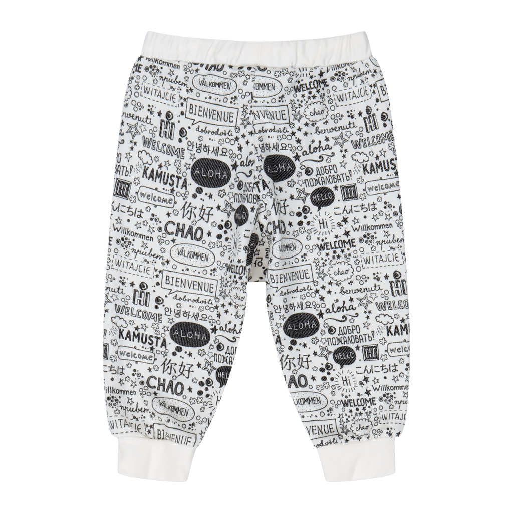 Infant Hello Jogger Set – Multicultural Baby Outfit