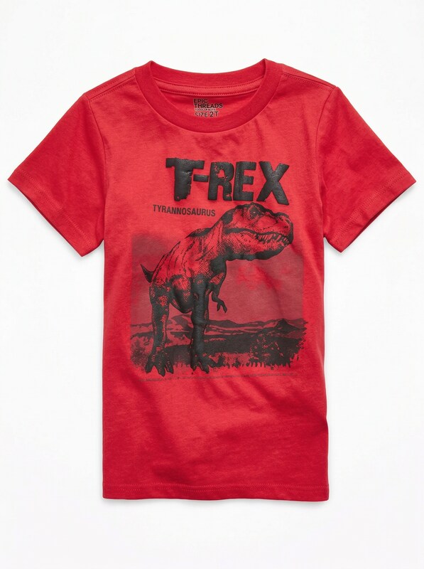 Epic Threads Toddler Boys Red T-Rex T-Shirt, Size 2T