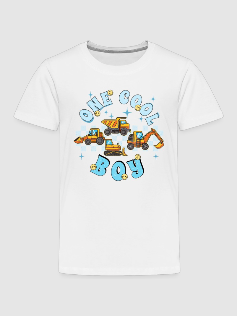Toddler Boys One Cool Boy Short Sleeve Crewneck T-Shirt