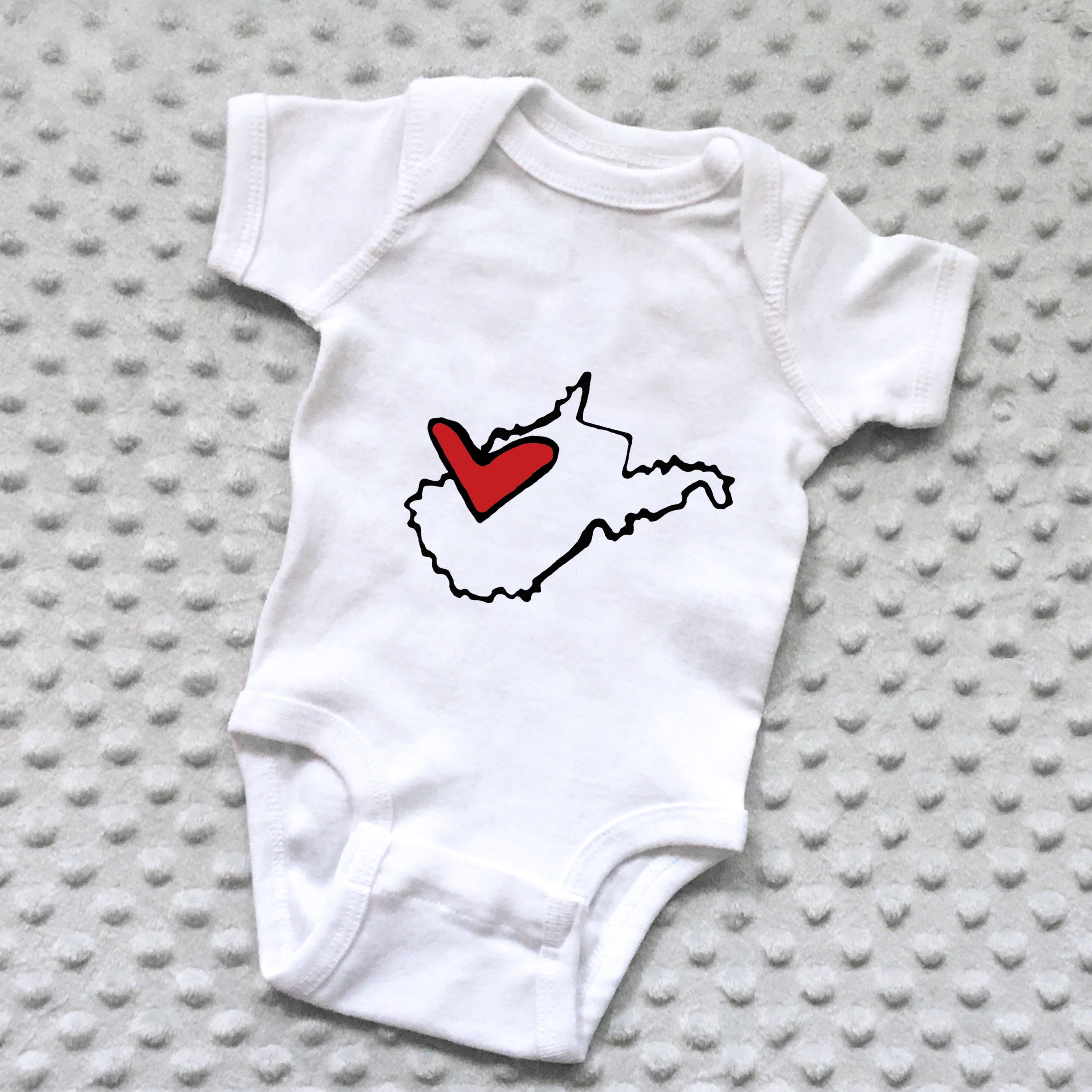 State Love Baby Onesie - NEWBORN